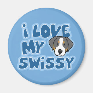 Aimant Kawaii I Love My Swissy