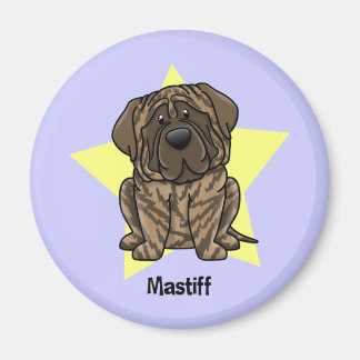 Aimant Kawaii Star Brindle Mastiff