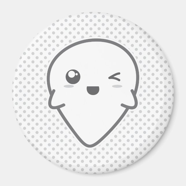 Aimant Kawaii Winking Ghost (Devant)