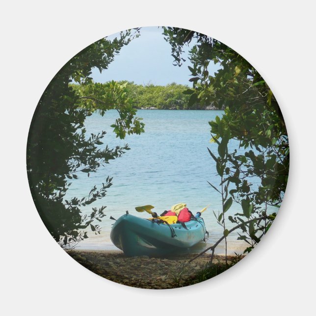 Aimant Kayaking aux îles Virgin (Devant)