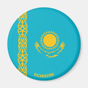Aimant Kazakhstan Drapeau charmant patriotique