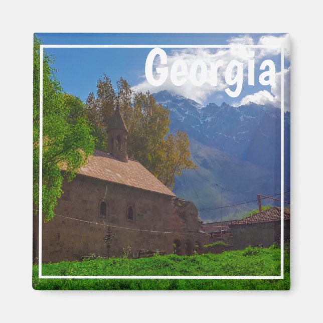 Aimant Kazbegi Stepantsminda Géorgie Caucuses Montagnes (Devant)