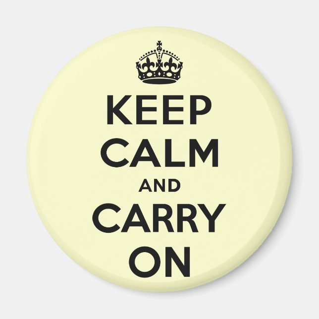 Aimant Keep Calm and Carry (Devant)