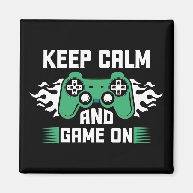 Aimant Keep Calm and Game (Devant)