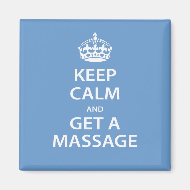 Aimant Keep Calm and Get a massage (Devant)