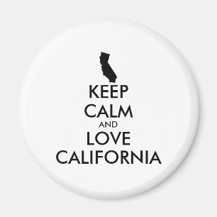 Aimant KEEP CALM et LOVE CALIFORNIA