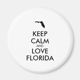 Aimant KEEP CALM et LOVE FLORIDA sur mesure
