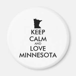 Aimant KEEP CALM et LOVE MINNESOTA