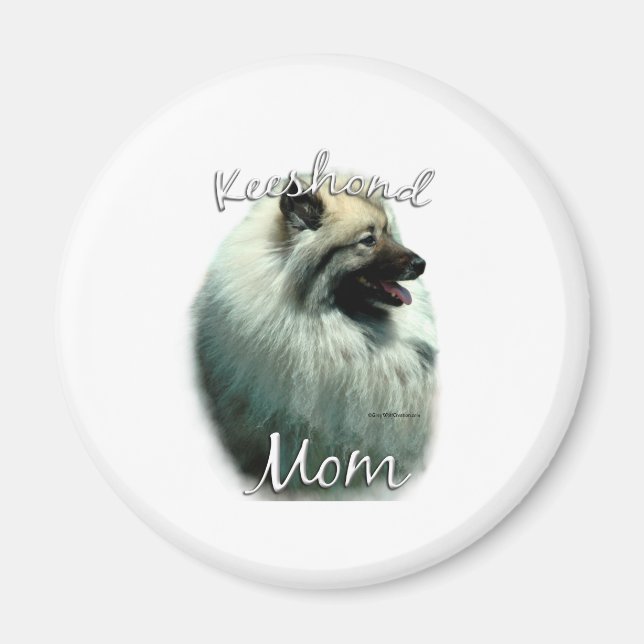 Aimant Keeshond Maman 2 (Devant)