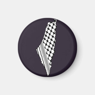 Aimant Keffiyeh, carte de Palestine Kufiya