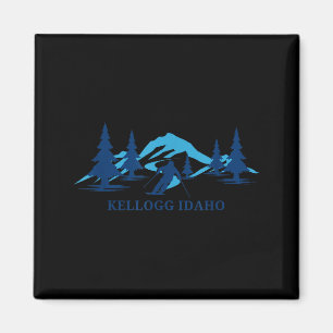 Aimant Kellogg idaho station de ski skieur