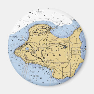 Aimant Kelly Island, OH Carte Nautique