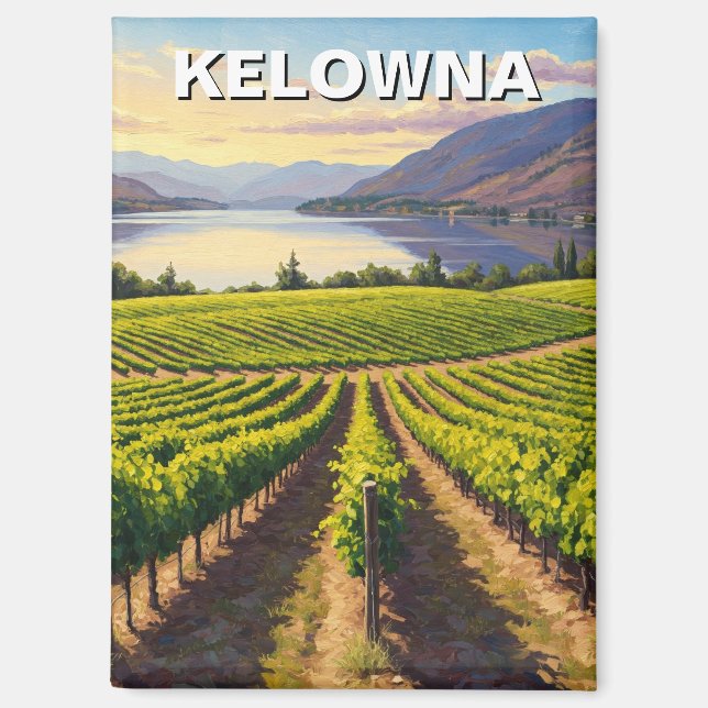 Aimant Kelowna Canada Travel (Recto)