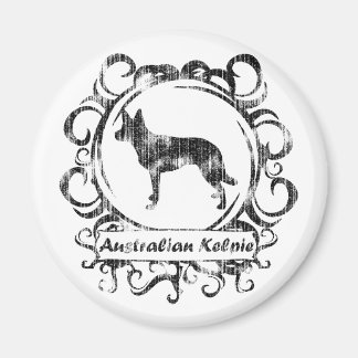 Aimant Kelpie australienne Patinée classique