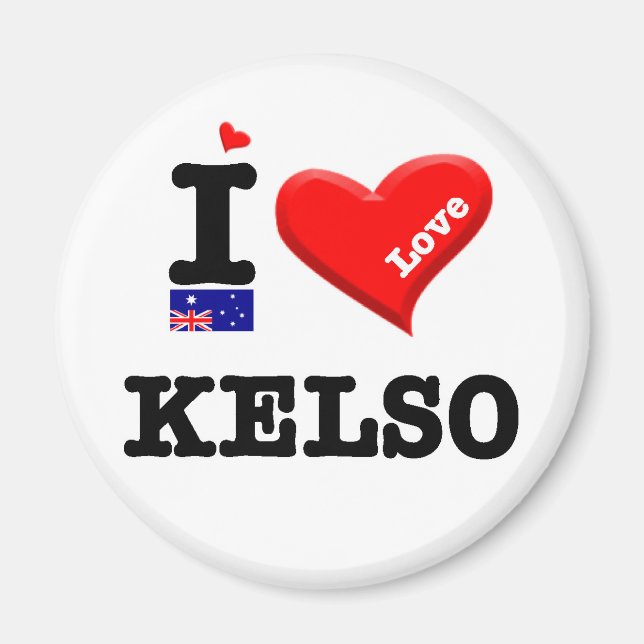 Aimant KELSO - I Love (Devant)