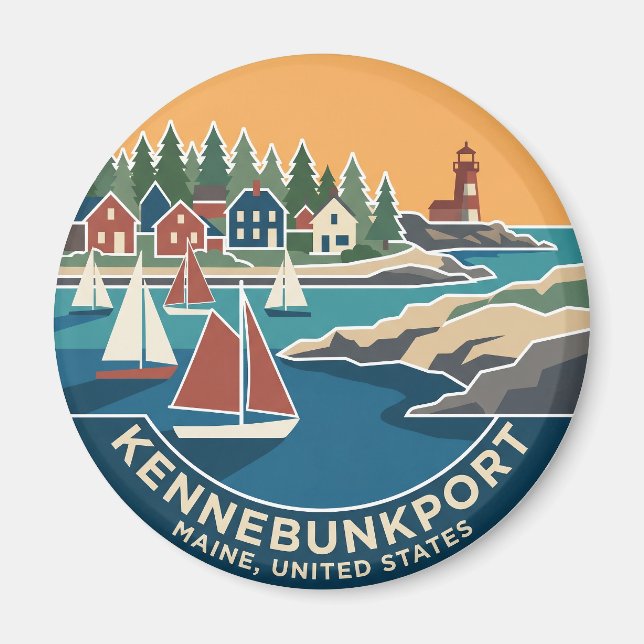 Aimant Kennebunkport Maine (Devant)