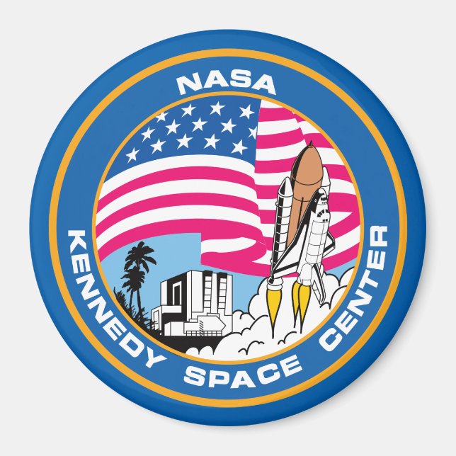 Aimant Kennedy Space Center pour les Geeks Nerd (Devant)
