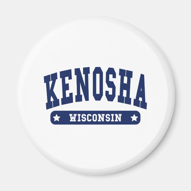Aimant Kenosha Wisconsin College tee - shirt (Devant)