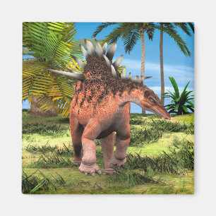 Aimant Kentrosaurus Dinosaure Jungle Art Préhistorique
