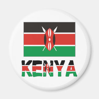 Aimant Kenya et drapeau kenyan