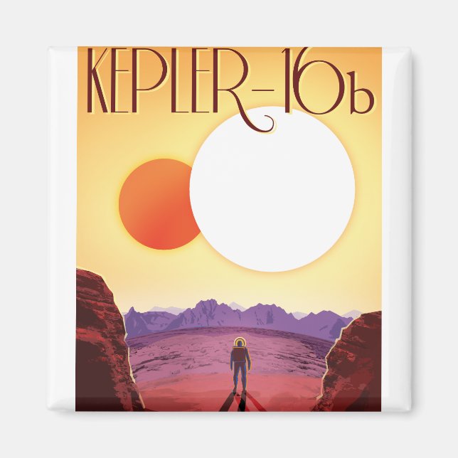 Aimant Kepler-16b : Coucher de soleil solaire binaire Fin (Devant)