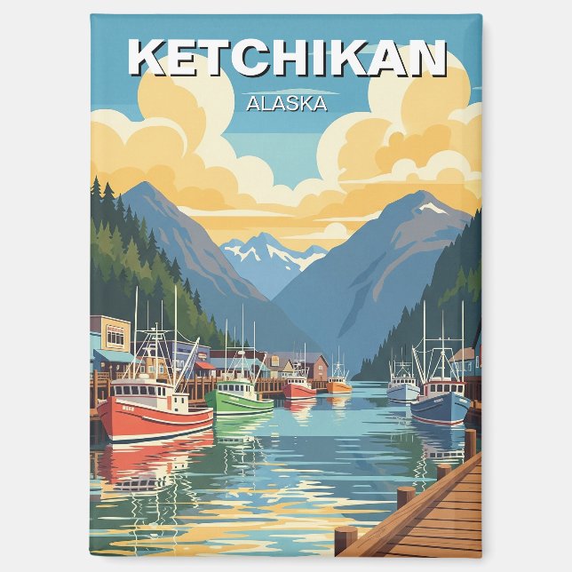 Aimant Ketchikan Alaska Travel (Recto)