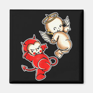 Aimant Kewpie bébé diable ange chérubins 