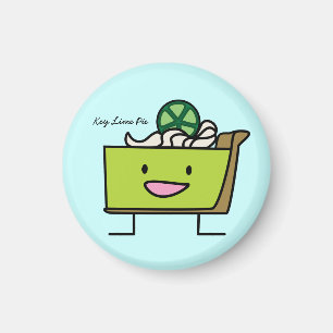 Aimant Key Lime Pie citron aigre tarte dessert tranche gr