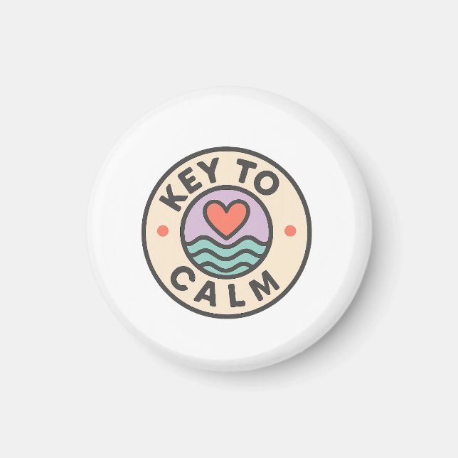 Aimant Key to Calm | School Support Thank You Gift (Devant)