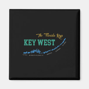 Aimant Key West Floride Miami Vibes Plage État Ensoleillé
