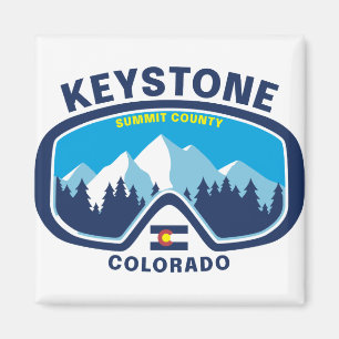 Aimant Keystone Colorado Mountain Ski Goggings