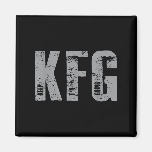 Aimant Kfg Continuez À Aller F'n Militaire  (Devant)