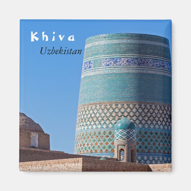 Aimant Khiva, Ouzbékistan - Minaret Islam Khodja (Devant)