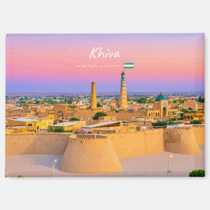 Aimant Khiva, Ouzbékistan - Skyline de la forteresse anci