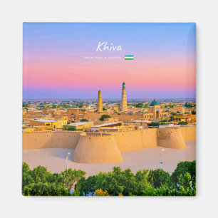 Aimant Khiva, Ouzbékistan - Skyline de la forteresse anci