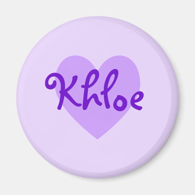 Aimant Khloe en violet (Devant)