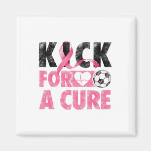 Aimant Kick For A Cure Respecter Le Cancer Du Sein Pink R