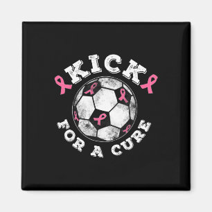 Aimant Kick For A Cure Ruban Rose Sensibilisation au Canc