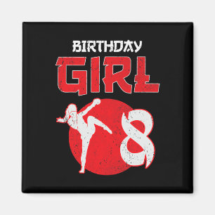 Aimant Kickboxing 8 ans Anniversaire Mma Arts Martiaux G