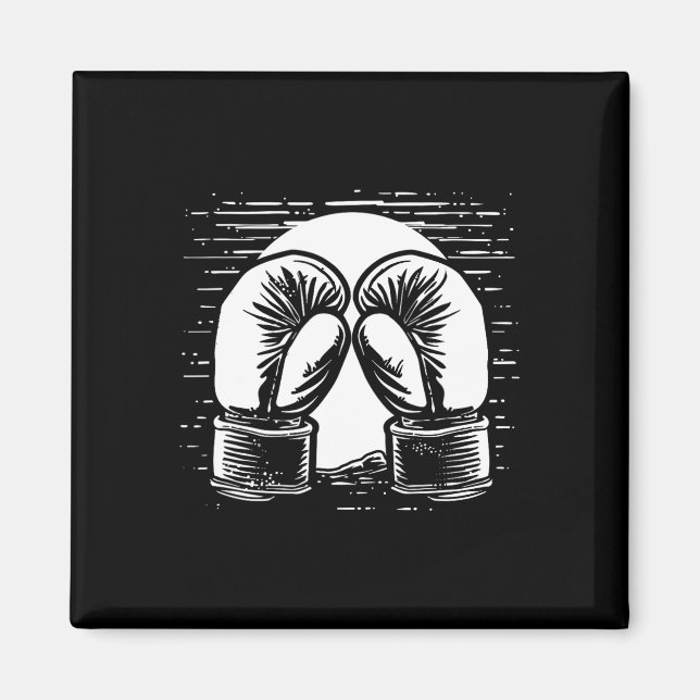 Aimant Kickboxing Drawing Self-defense  (Devant)