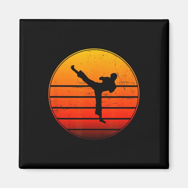 Aimant Kickboxing féminin Boxe masculine Kickbox Kickboxe (Devant)