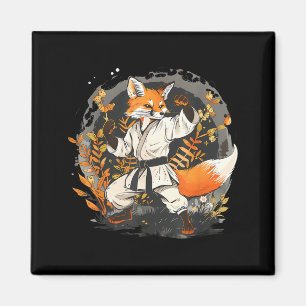 Aimant Kickboxing Fox Taekwondo Karaté Mma Drôle d'Art Ma