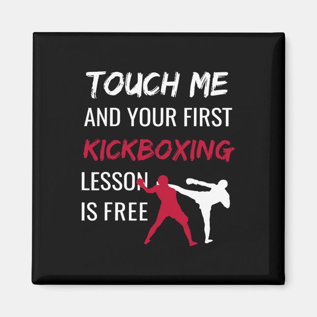 Aimant Kickboxing Kick Boxing Sensei T Shirt Don (Devant)