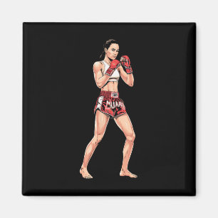Aimant Kickboxing Stance Thai Boxing A Muay Thai Fighter