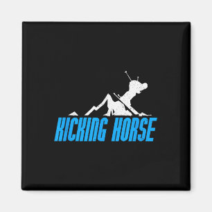 Aimant Kicking Horse Ski Snowboard Canada Resort Di