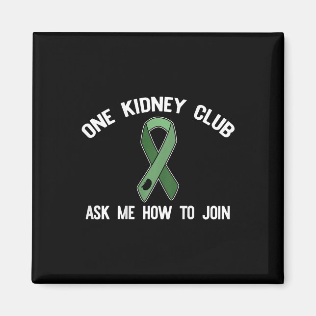 Aimant Kidney Club Demandez-Moi Comment Rejoindre Un Mème (Devant)