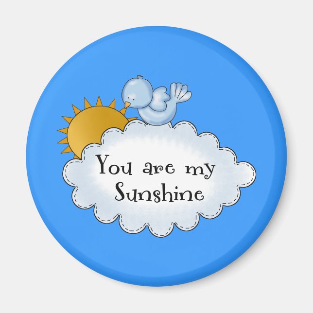 Aimant Kid's Bird Sun Tu es mon soleil (Devant)