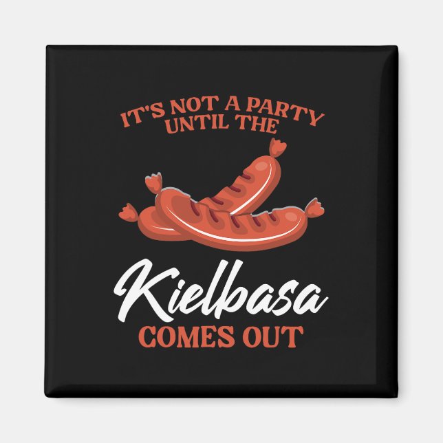 Aimant Kielbasa Pologne Viande Saucisson Nourriture Lover (Devant)