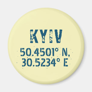 Aimant Kiev Ukraine Latitude & Longitude en détresse