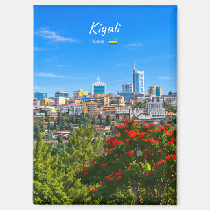 Aimant Kigali, Rwanda - Toits de la ville moderne à l'hor